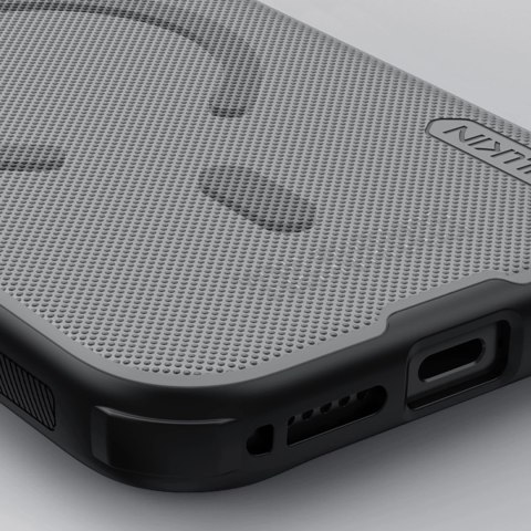 Super Frosted Shield Pro Magnetic Case IP17 Pro Transparent black