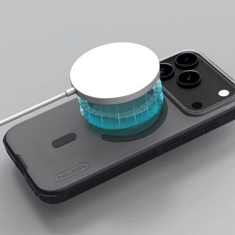 Super Frosted Shield Pro Magnetic Case IP17 Pro Transparent black