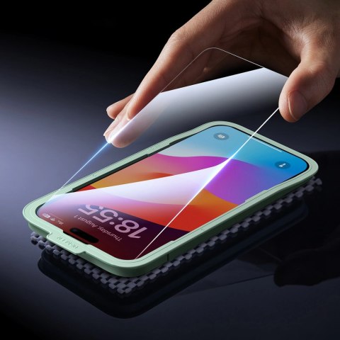 Szkło hartowane Ugreen SP630 z ramką montażową na iPhone 16 Pro Max (2 szt.)