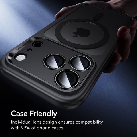 OSŁONA NA APARAT ESR ARMORITE CAMERA PROTECTOR IPHONE 14 PRO / PRO MAX / 15 PRO / MAX / 16 PRO / MAX / 17 PRO / MAX BLACK