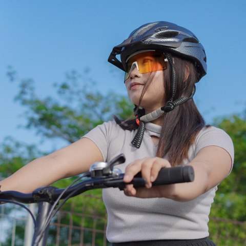 Okulary rowerowe Rockbros fotochromowe, z ochroną UV i wkładką korekcyjną - białe