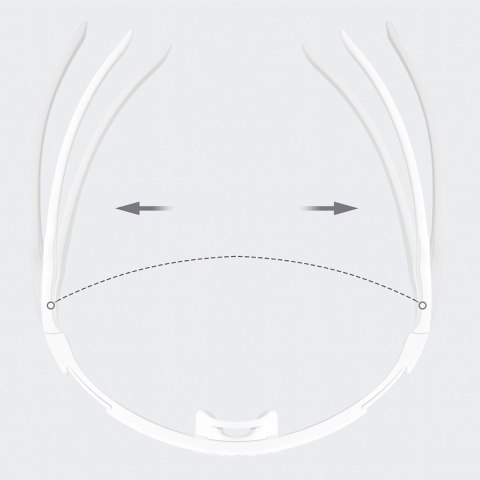 Okulary rowerowe Rockbros fotochromowe, z ochroną UV i wkładką korekcyjną - białe