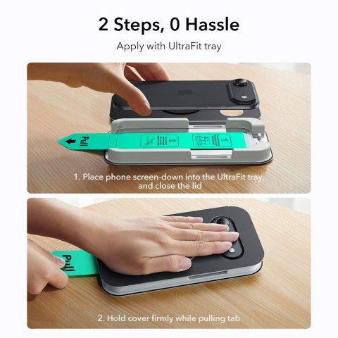 SZKŁO HARTOWANE ESR ULTRAFIT TEMPERED GLASS 2-PACK IPHONE AIR BLACK