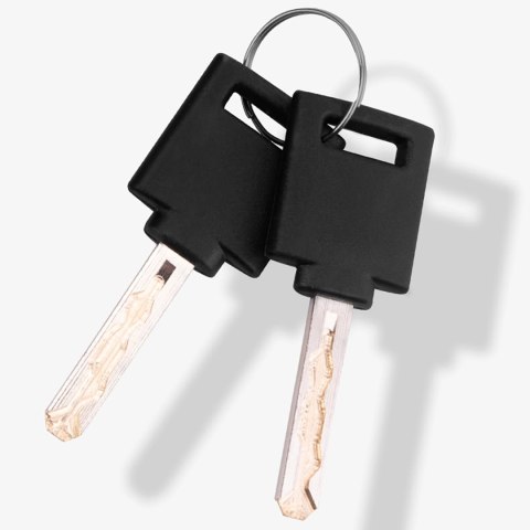 Zapięcie rowerowe Rockbros 3230002001 na szyfr i klucz - czarne