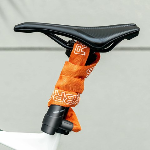 Zapięcie rowerowe Rockbros 3230002001 na szyfr i klucz - czarne