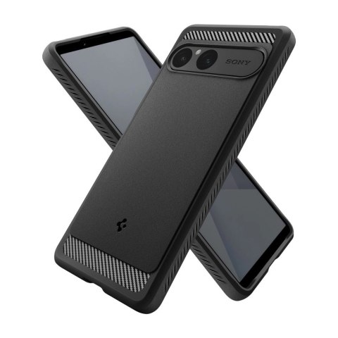 Etui Spigen Rugged Armor na Sony Xperia 10 VII - czarny mat