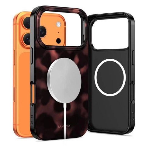 Etui Tech-Protect Lamano MagSafe na iPhone 17 Pro Max - czarno-czerwone