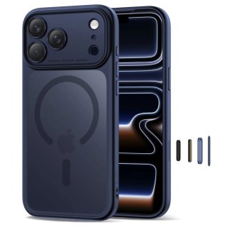 Etui Tech-Protect Magpeak Magsafe CC na iPhone 17 Pro Max - granatowy mat