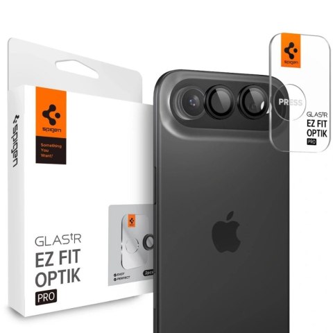 Osłona aparatu Spigen Optik Pro Glas.tR "EZ FIT" 2-pack na iphone Air - czarna