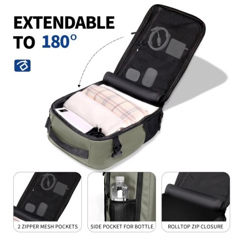 Plecak Tech-Protect Defender S50 do Ryanair & Wizzar, na laptopa 20L - oliwkowy