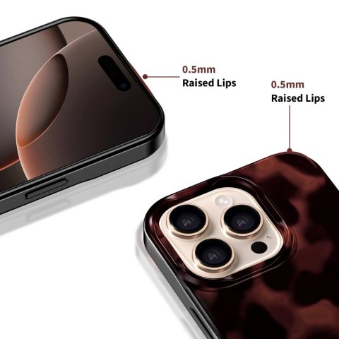 Etui Tech-Protect Lamano MagSafe na iPhone 16 Pro - czarno-czerwone