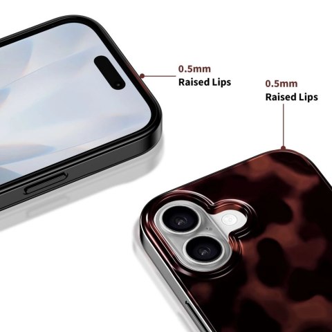 Etui Tech-Protect Lamano MagSafe na iPhone 16 - czarno-czerwone