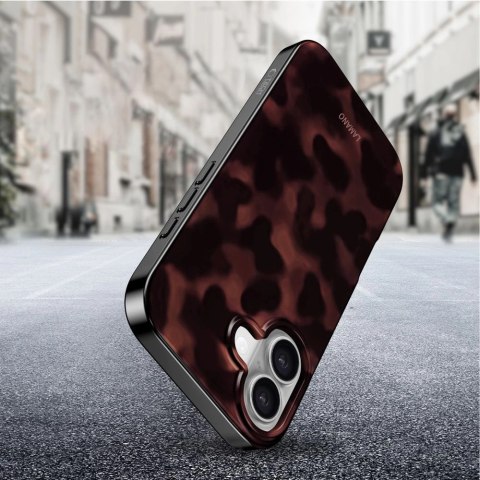 Etui Tech-Protect Lamano MagSafe na iPhone 16 - czarno-czerwone