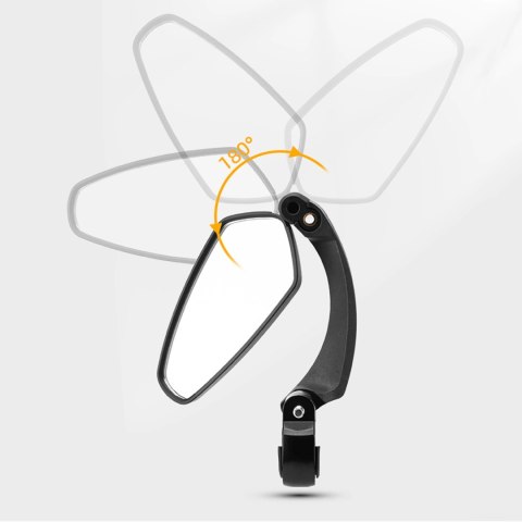 Lusterko rowerowe Rockbros 26210001004 wsteczne prawe - czarne