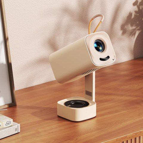 Projektor multimedialny Yaber T1 Pro przenośny ultrakompaktowy składany LCD FullHD 1080p - beżowy