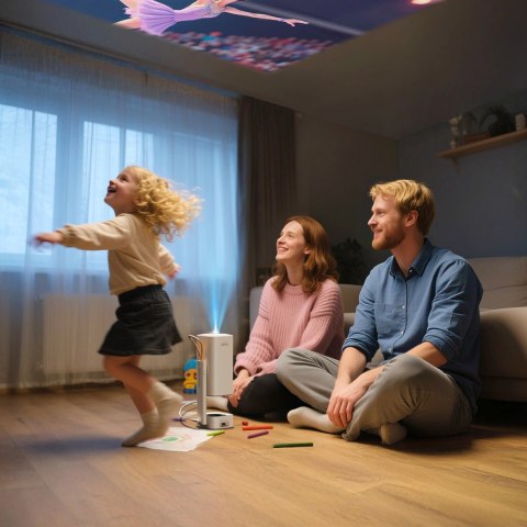 Projektor multimedialny Yaber T1 Pro przenośny ultrakompaktowy składany LCD FullHD 1080p - beżowy