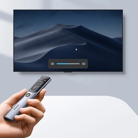 Wskaźnik laserowy Baseus Orange Dot z AI i automatycznym tłumaczeniem - szary (z akumulatorem)