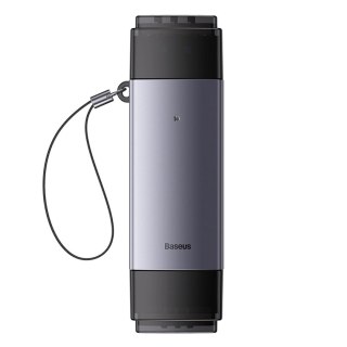 Czytnik kart Baseus Lite Series USB-A/USB-C 3.0 SD/TF - szary
