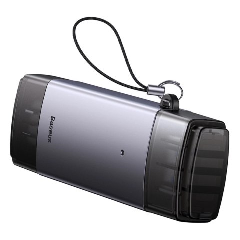 Czytnik kart Baseus Lite Series USB-A/USB-C 3.0 SD/TF - szary