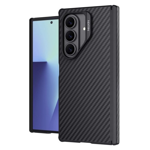 Etui Nillkin Synthetic Fiber Pro Magnetic na Samsung Galaxy Z Fold 7 kompatybilne z MagSafe - czarne