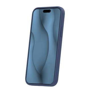 Nakładka Silicone Thin Mag do iPhone 12 / 12 Pro 6,1" ciemnoniebieska