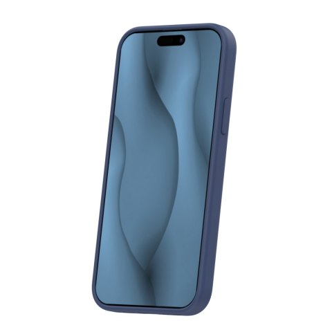 Nakładka Silicone Thin Mag do iPhone 12 / 12 Pro 6,1" ciemnoniebieska