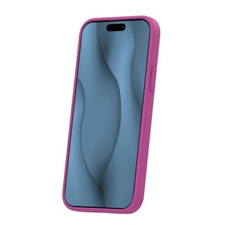 Nakładka Silicone Thin Mag do iPhone 12 / 12 Pro 6,1" fuksja