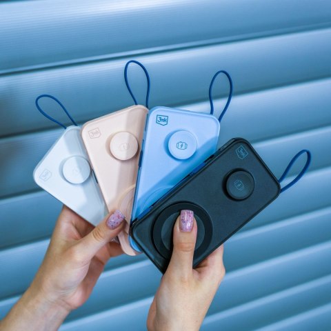 Powerbank 3mk PastelUp 10,000mAh 22.5W USB 1A1C - biały