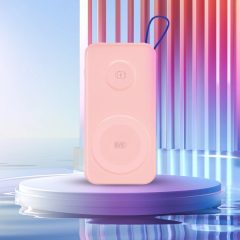 Powerbank 3mk PastelUp 10,000mAh 22.5W USB 1A1C - różowy