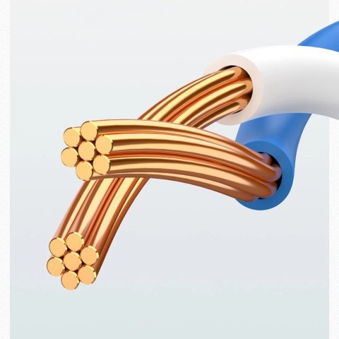 Ugreen kabel przewód internetowy sieciowy Ethernet patchcord RJ45 Cat 6 UTP 1000Mbps 1 m niebieski (NW102 11201)