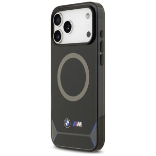 Etui BMW M IML Metal Buttons & Logo MagSafe na iPhone 17 Pro Max - niebieskie