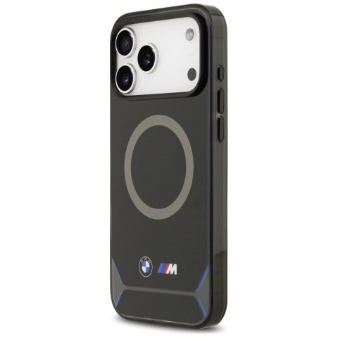 Etui BMW M IML Metal Buttons & Logo MagSafe na iPhone 17 Pro Max - niebieskie