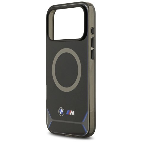 Etui BMW M IML Metal Buttons & Logo MagSafe na iPhone 17 Pro Max - niebieskie