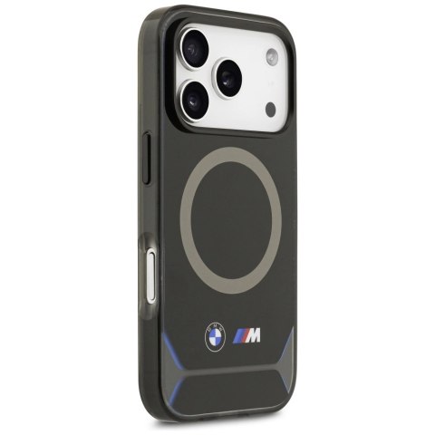 Etui BMW M IML Metal Buttons & Logo MagSafe na iPhone 17 Pro - niebieskie