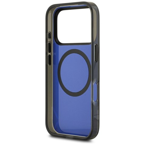 Etui BMW M IML Metal Buttons & Logo MagSafe na iPhone 17 Pro - niebieskie