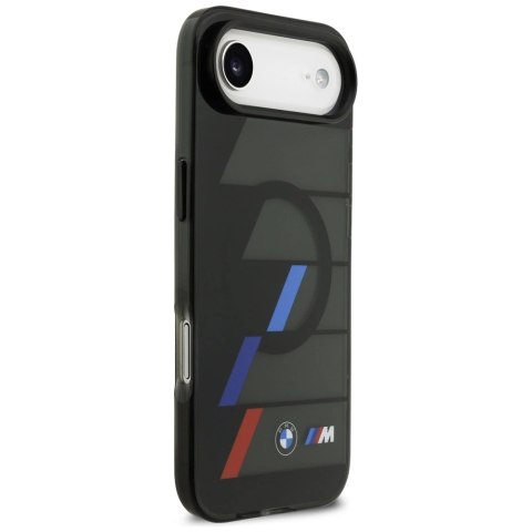 Etui BMW M IML Metal Buttons Tricolor Lines MagSafe na iPhone Air - czarne