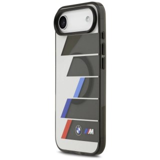 Etui BMW M IML Metal Buttons Tricolor Lines MagSafe na iPhone Air - szare