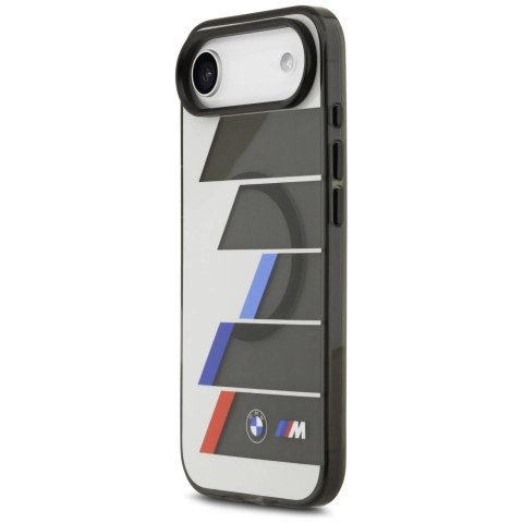 Etui BMW M IML Metal Buttons Tricolor Lines MagSafe na iPhone Air - szare