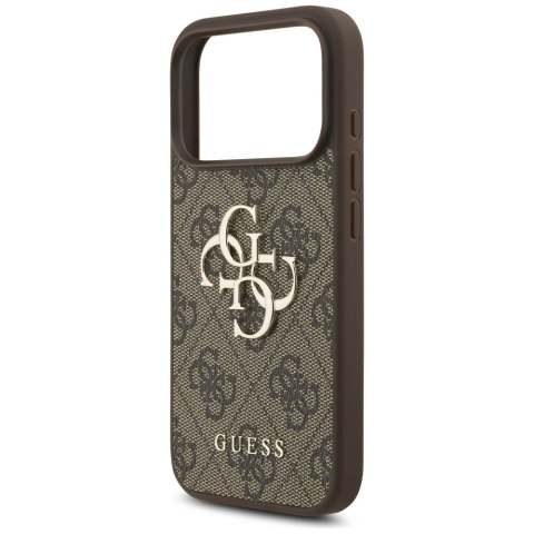 Etui Guess 4G Strap 4G Classic Logo na iPhone 17 Pro - brązowe
