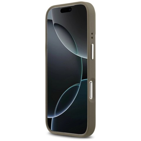 Etui Guess Grained Big 4G Classic Logo na iPhone 17 Pro - brązowe