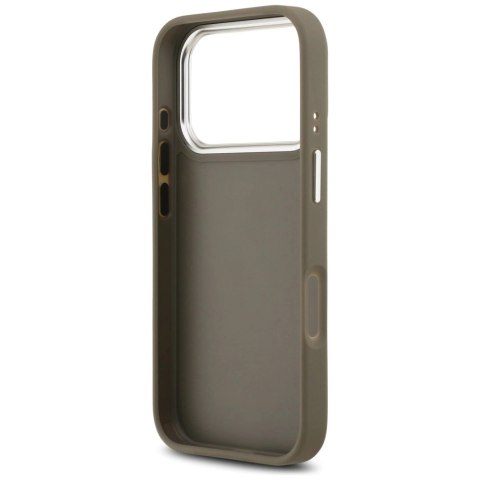 Etui Guess Grained Big 4G Classic Logo na iPhone 17 Pro - brązowe