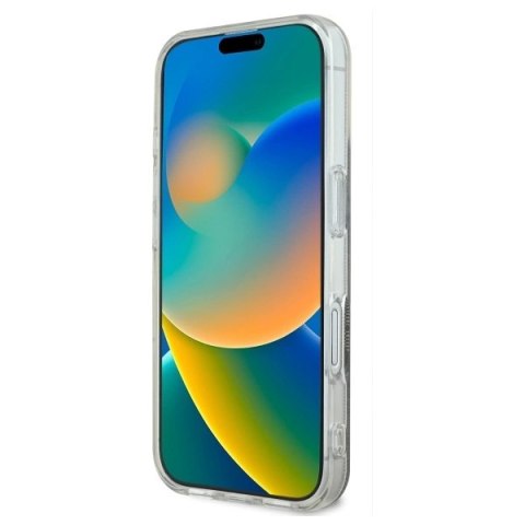 Etui Guess IML 4G MagSafe na iPhone 16 Plus - brązowe