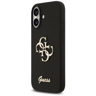 Etui Guess Silicone Big 4G Script na iPhone 17 - czarne