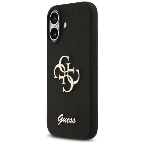 Etui Guess Silicone Big 4G Script na iPhone 17 - czarne