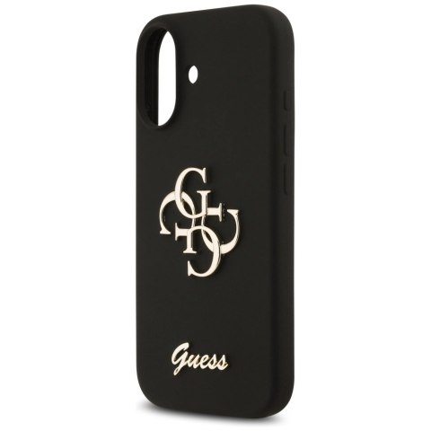 Etui Guess Silicone Big 4G Script na iPhone 17 - czarne