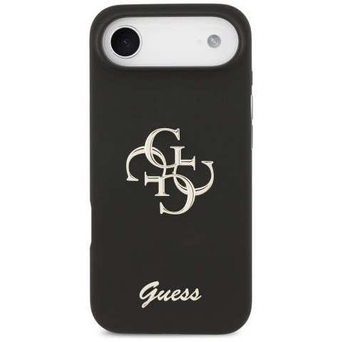Etui Guess Silicone Big 4G Script na iPhone Air - czarne