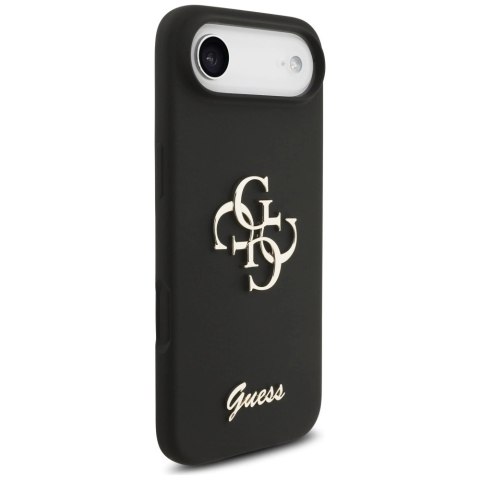 Etui Guess Silicone Big 4G Script na iPhone Air - czarne