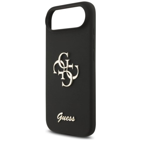 Etui Guess Silicone Big 4G Script na iPhone Air - czarne
