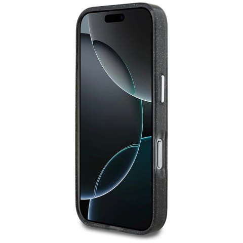 Etui Karl Lagerfeld IML Glitter Karl & Choupette Sketch Logo MagSafe na iPhone 17 Pro - czarne