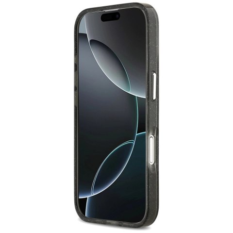 Etui Karl Lagerfeld IML Glitter Karl & Choupette Sketch Logo MagSafe na iPhone 17 - czarne